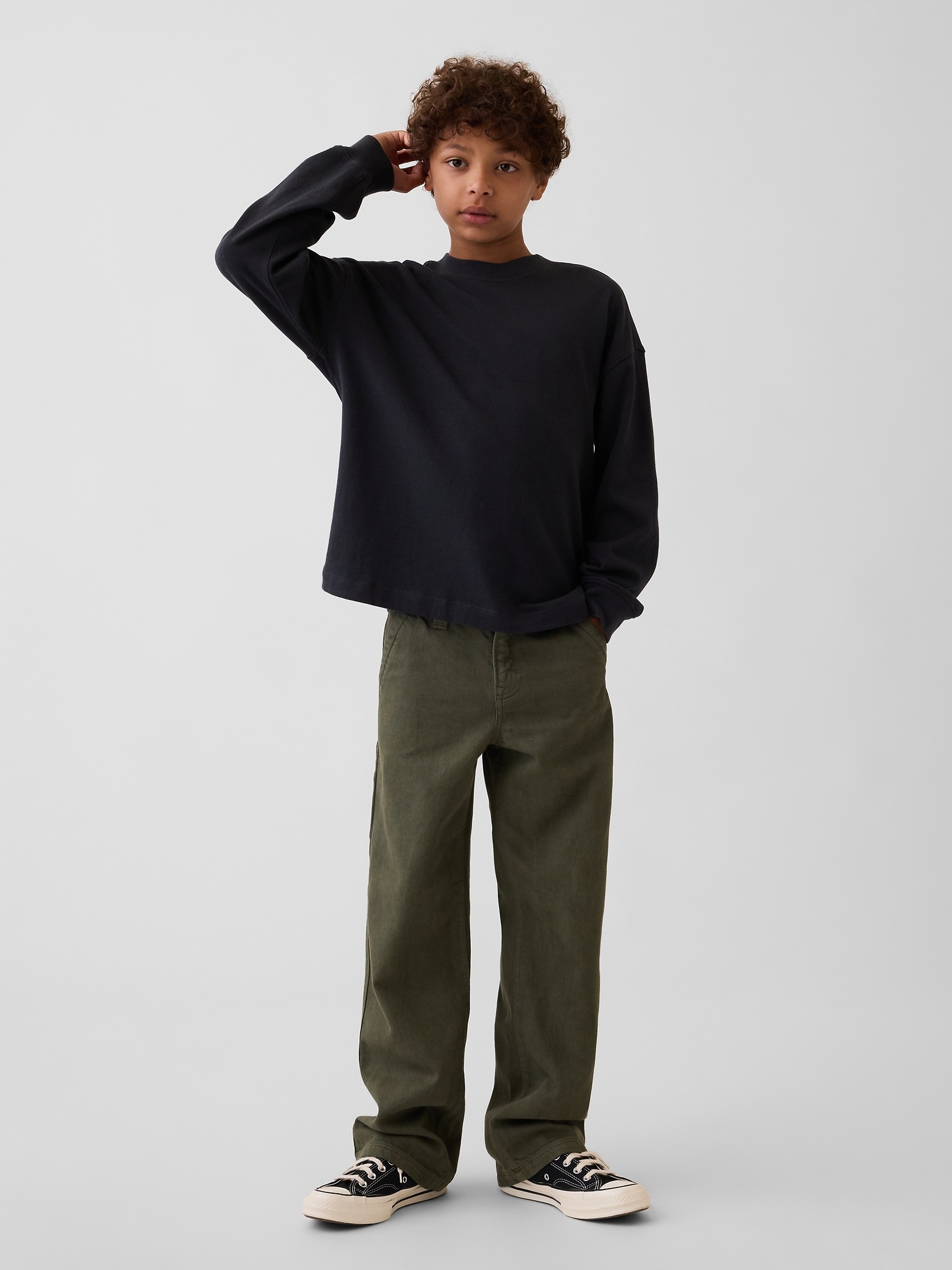 Детские футболки Gap Kids Heavyweight Oversized T-Shirt — фото 4