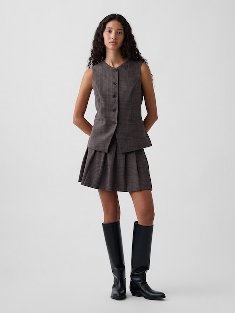 Pleated Mini Skort