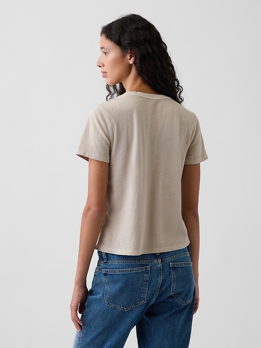 100% Cotton Authentic Shrunken T-Shirt | Gap