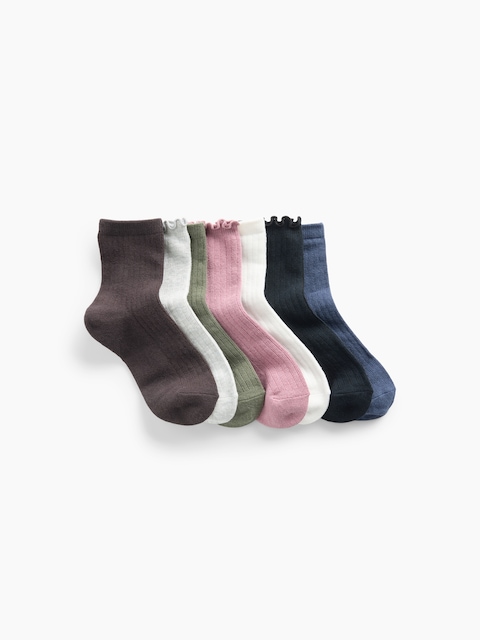 Kids Ruffle Crew Socks (7-Pack)