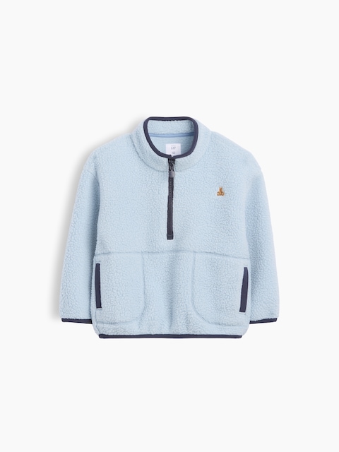 Baby & Toddler Sherpa Half-Zip Pullover