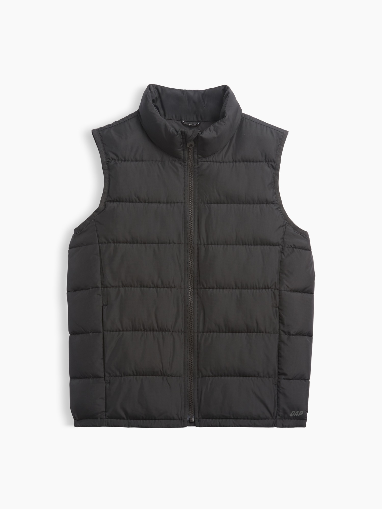 Детский жилет Gap Recycled Lightweight Puffer Vest, цвет: Чёрный, вариант 1 — фото 2