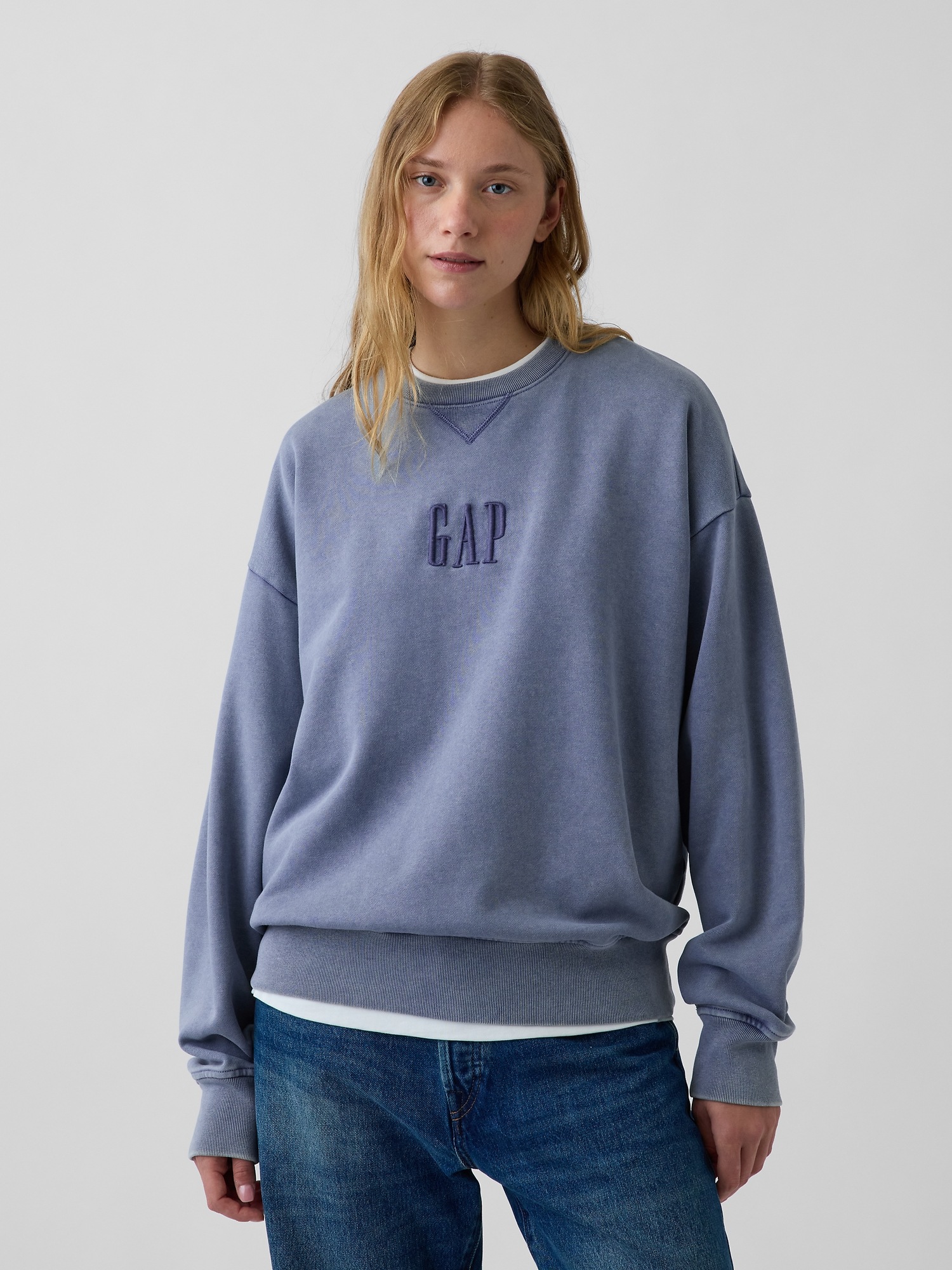 Мужские худи Gap Heavyweight Oversized Logo Sweatshirt — фото 5