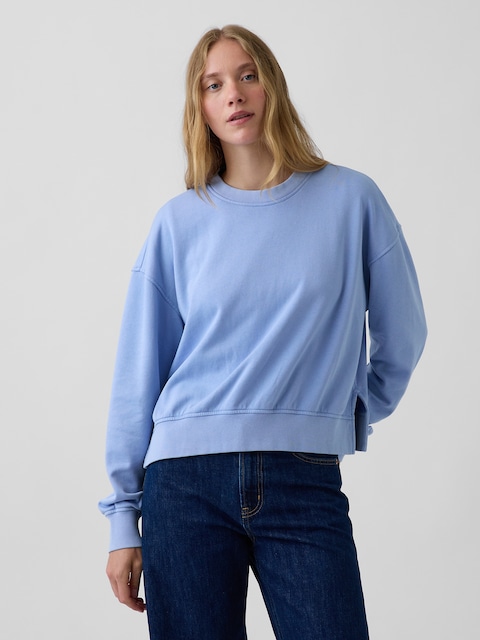 VintageSoft Terry Oversized Wedge Sweatshirt