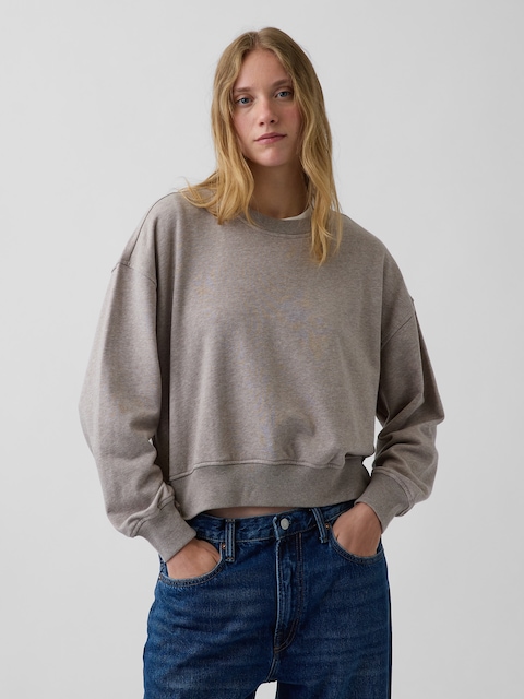 VintageSoft Terry Oversized Wedge Sweatshirt