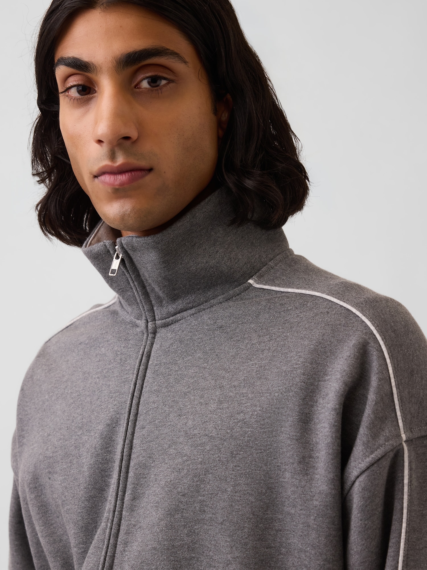 Мужские куртки Gap Heavyweight Oversized Zip Jacket — фото 4