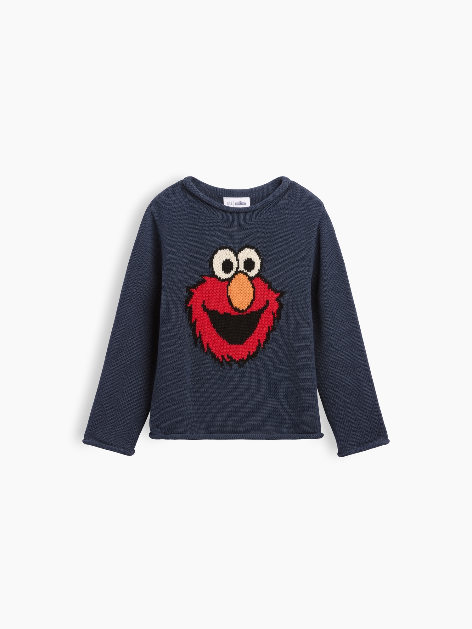 Свитер Gap Sesame Street Elmo Sweater для малышей, цвет: Винтажный тёмно-синий — фото 3