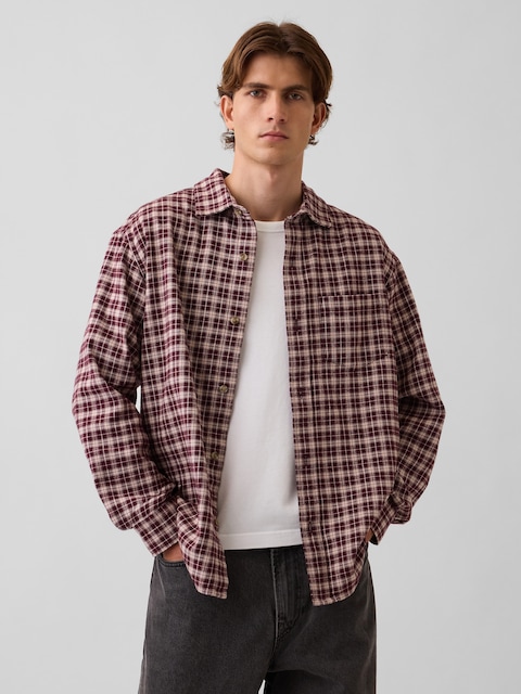 Relaxed Flannel Shirt