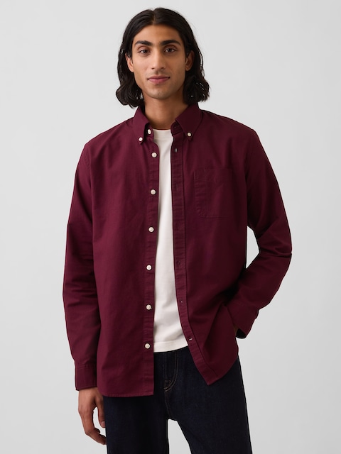 Plaid Oxford Button-Down Shirt