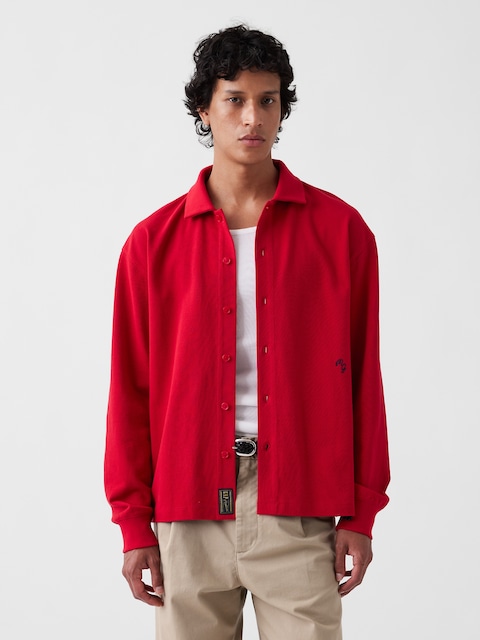 Gap × Malbon Pique Polo Overshirt