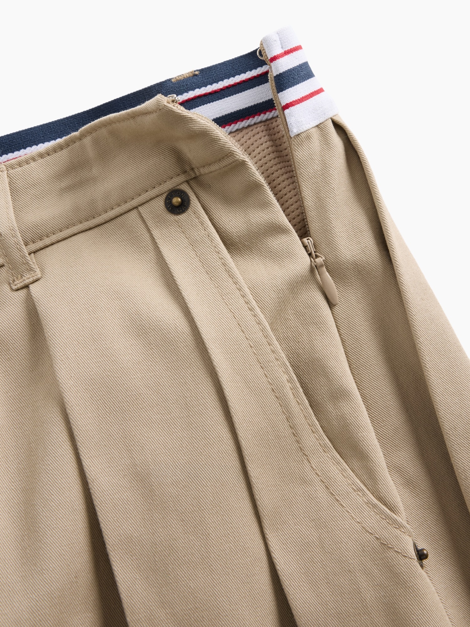 Женские юбки Gap × Malbon Pleated Twill Mini Skort — фото 7