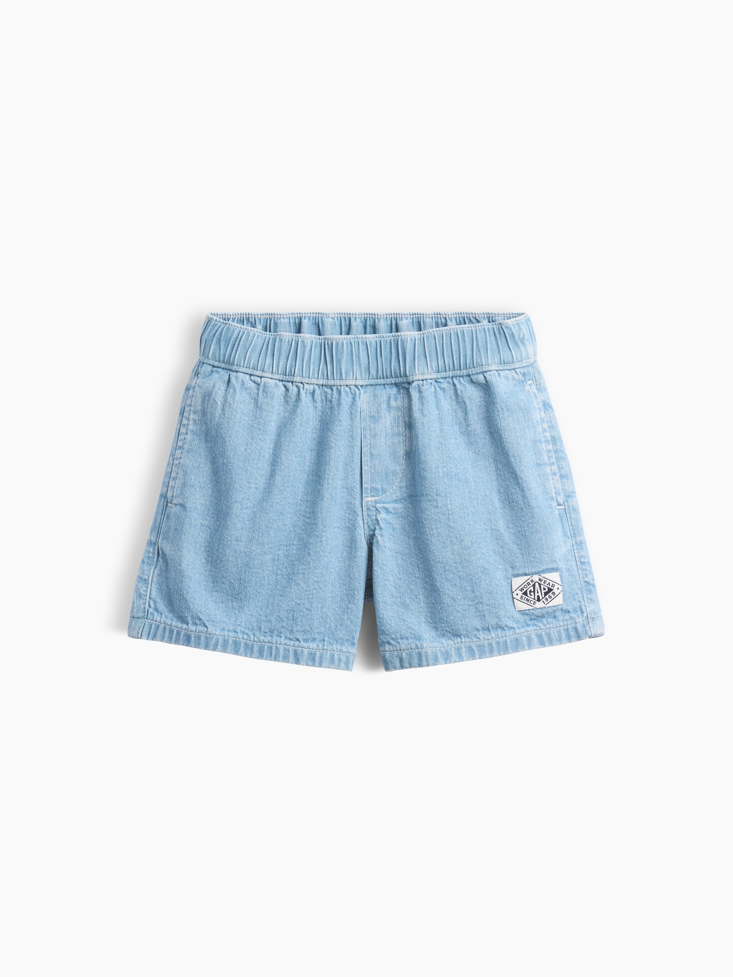 Шорты Gap Denim Pull-On Shorts для малышей, цвет: Светлая варка