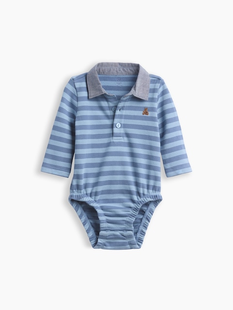 Baby VintageSoft Rugby Polo Bodysuit