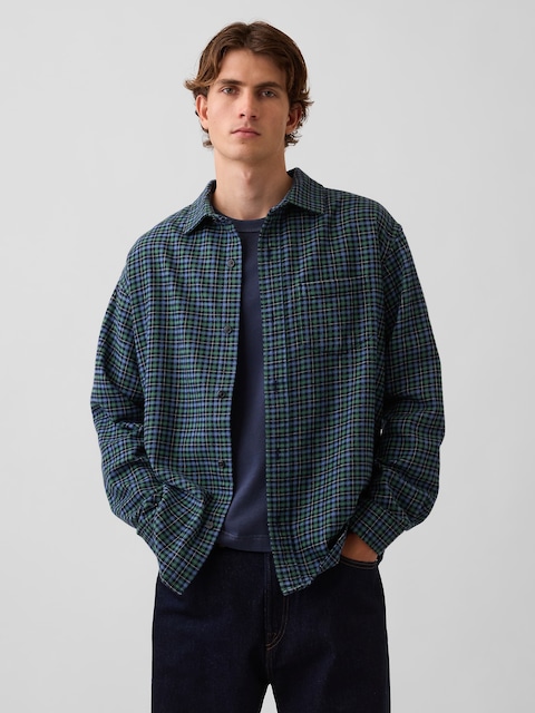 Relaxed Flannel Shirt