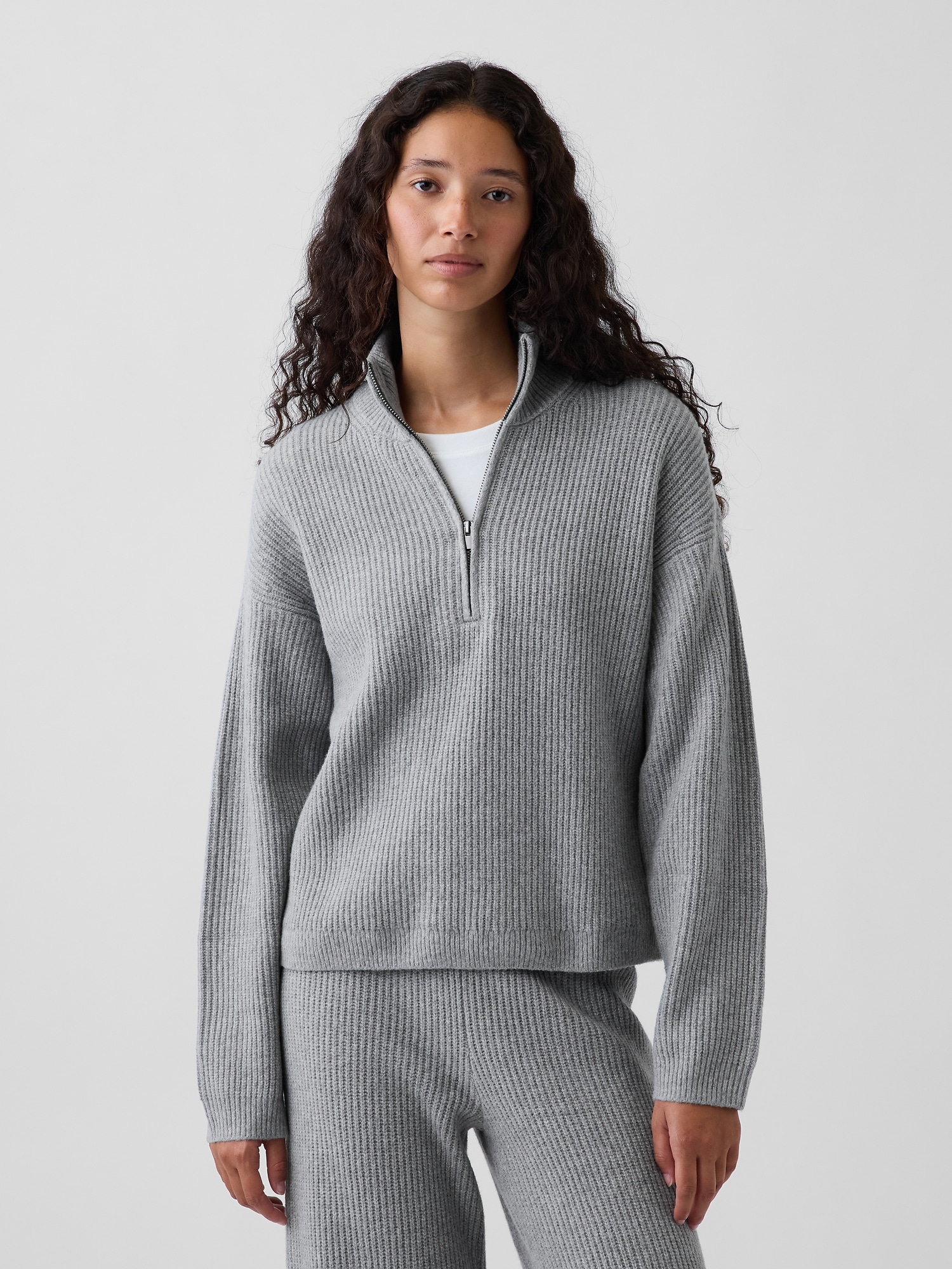 CashSoft Oversized Half-Zip Pullover Sweater | Gap
