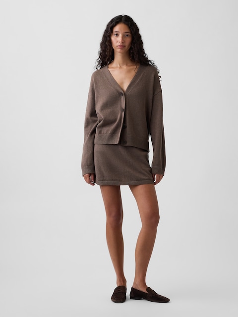 100% Cotton Mini Sweater Skort