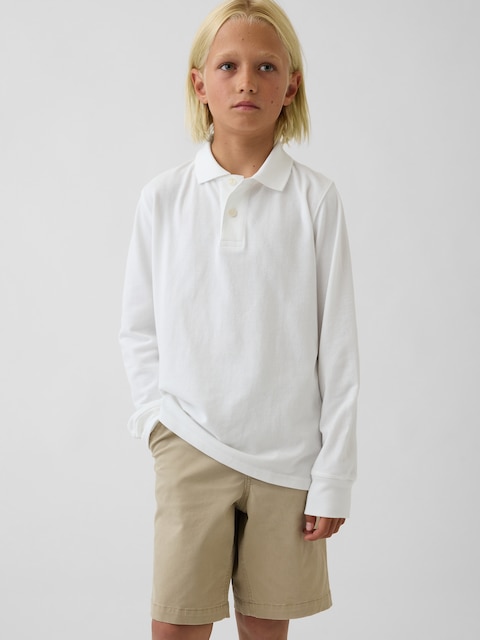 Kids Organic Cotton Uniform Polo Shirt