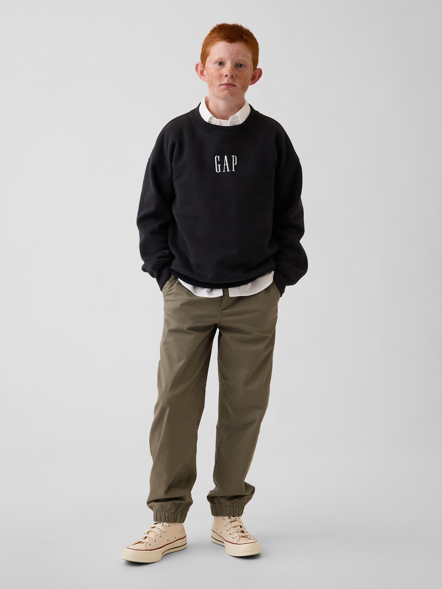 Детские брюки Gap Kids Uniform Relaxed Joggers