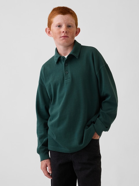 Kids Heavyweight Relaxed Polo Shirt