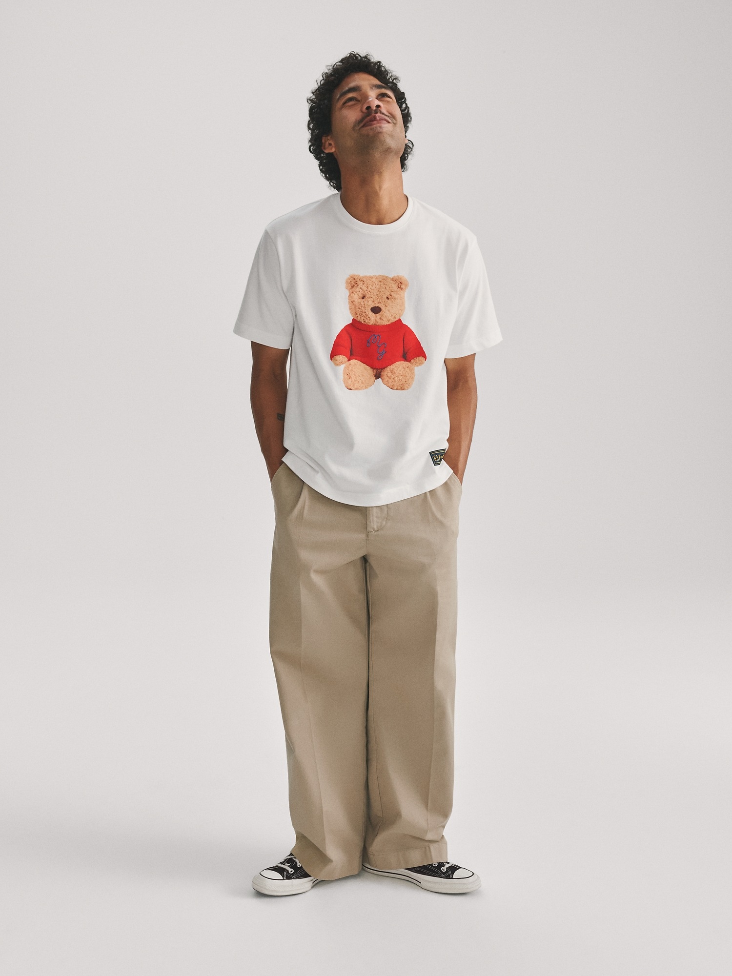 Мужские футболки Gap × Malbon Organic Cotton Brannan Bear T-Shirt — фото 7