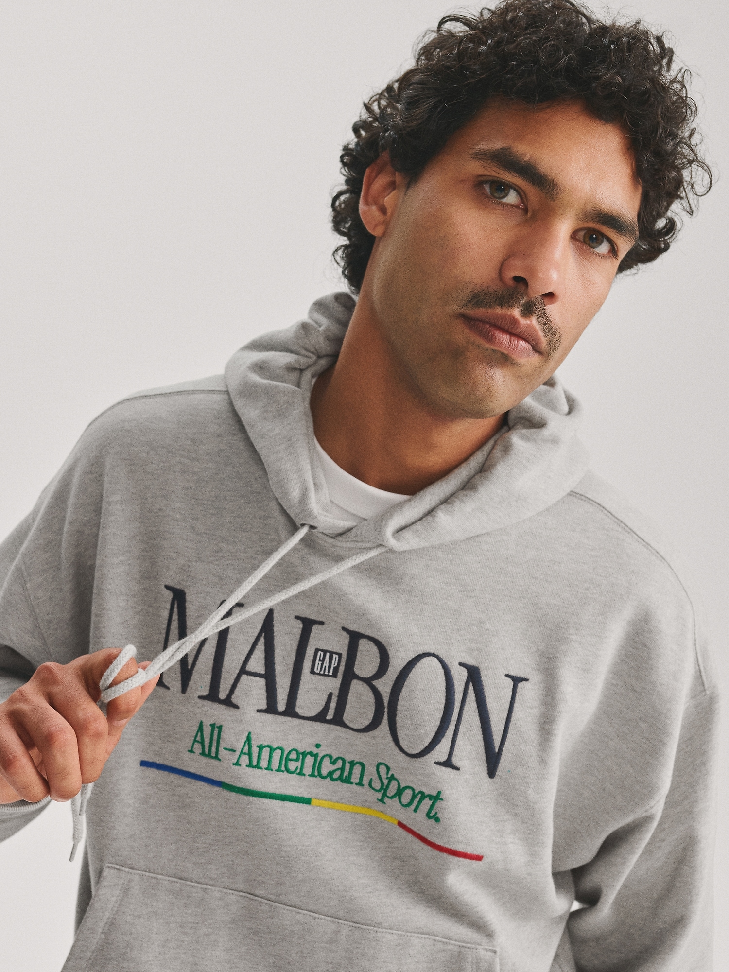 Мужские худи Gap × Malbon Heavyweight Logo — фото 7