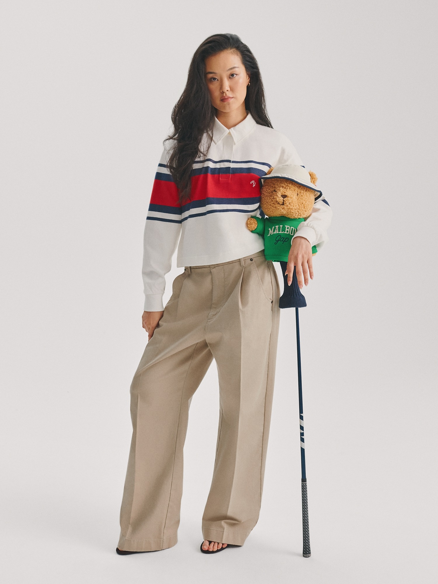 Мужские брюки Gap × Malbon Pleated Baggy Khakis — фото 7