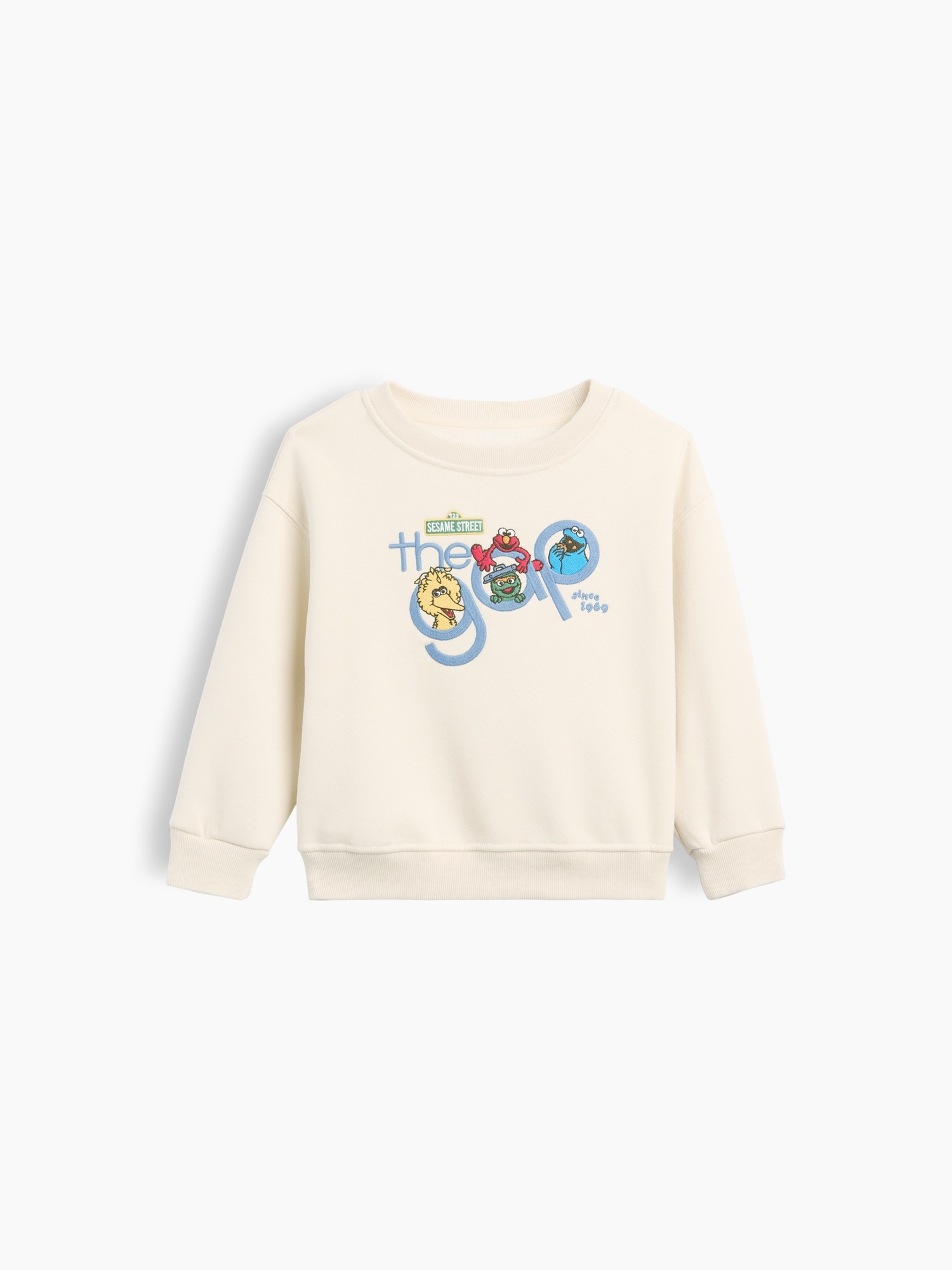 Свитшот Gap VintageSoft Sesame Street Sweatshirt для малышей, цвет: Chino — фото 3