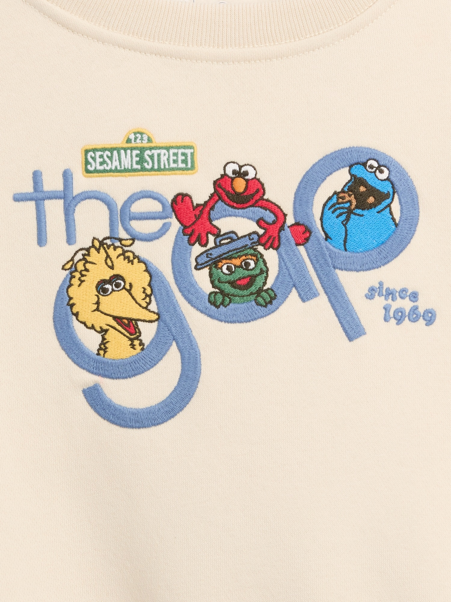 Свитшот Gap VintageSoft Sesame Street Sweatshirt для малышей, цвет: Chino — фото 5