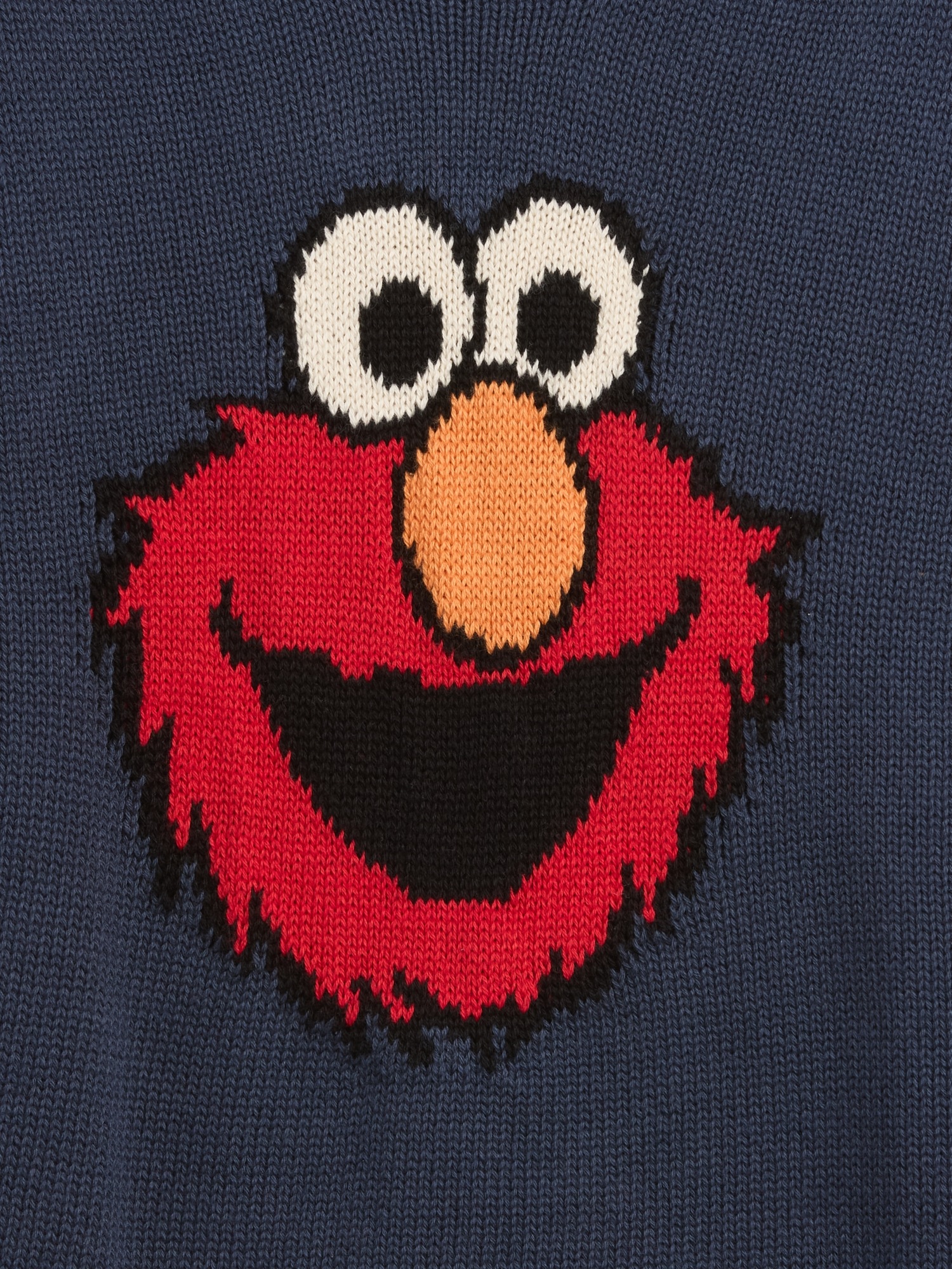 Свитер Gap Sesame Street Elmo Sweater для малышей, цвет: Винтажный тёмно-синий — фото 5