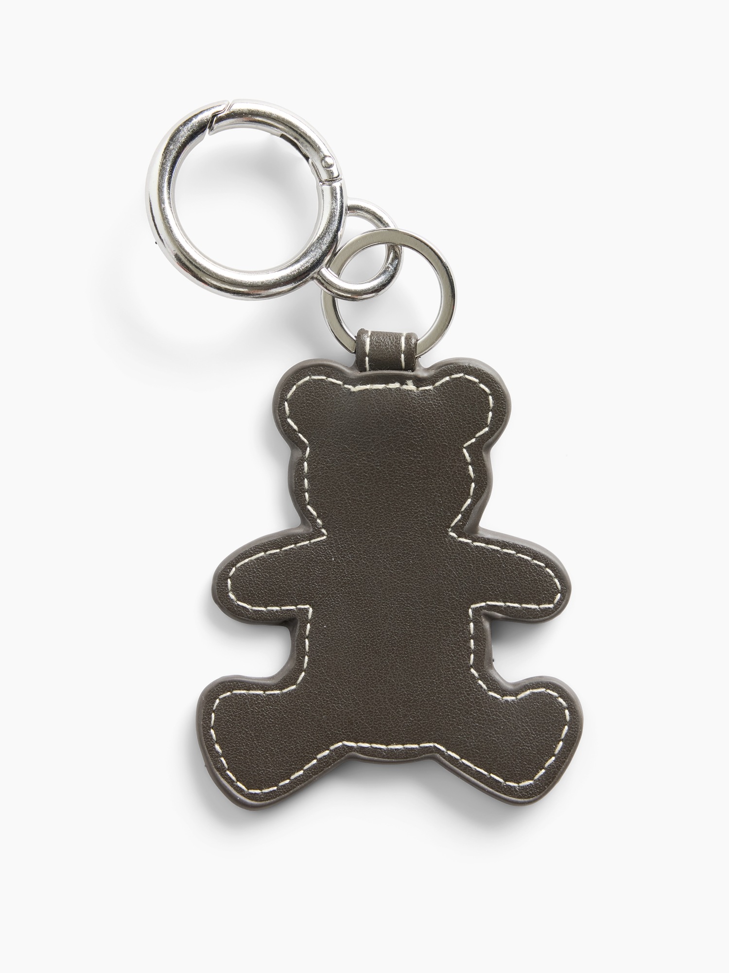 Женский брелок Gap Brannan Bear Vegan Leather Bag Charm, цвет: Тёмный коричневый — фото 2