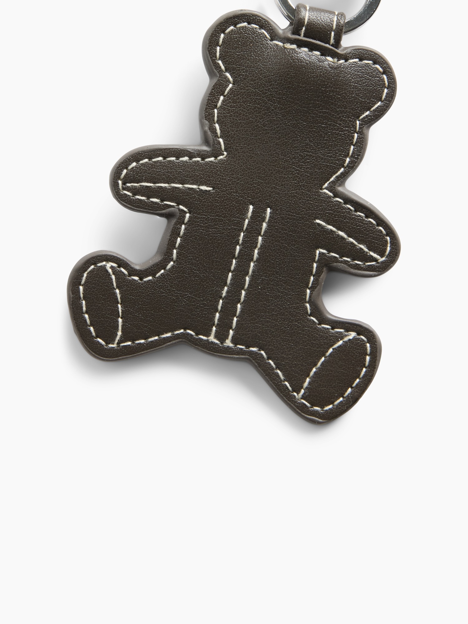 Женский брелок Gap Brannan Bear Vegan Leather Bag Charm, цвет: Тёмный коричневый — фото 3