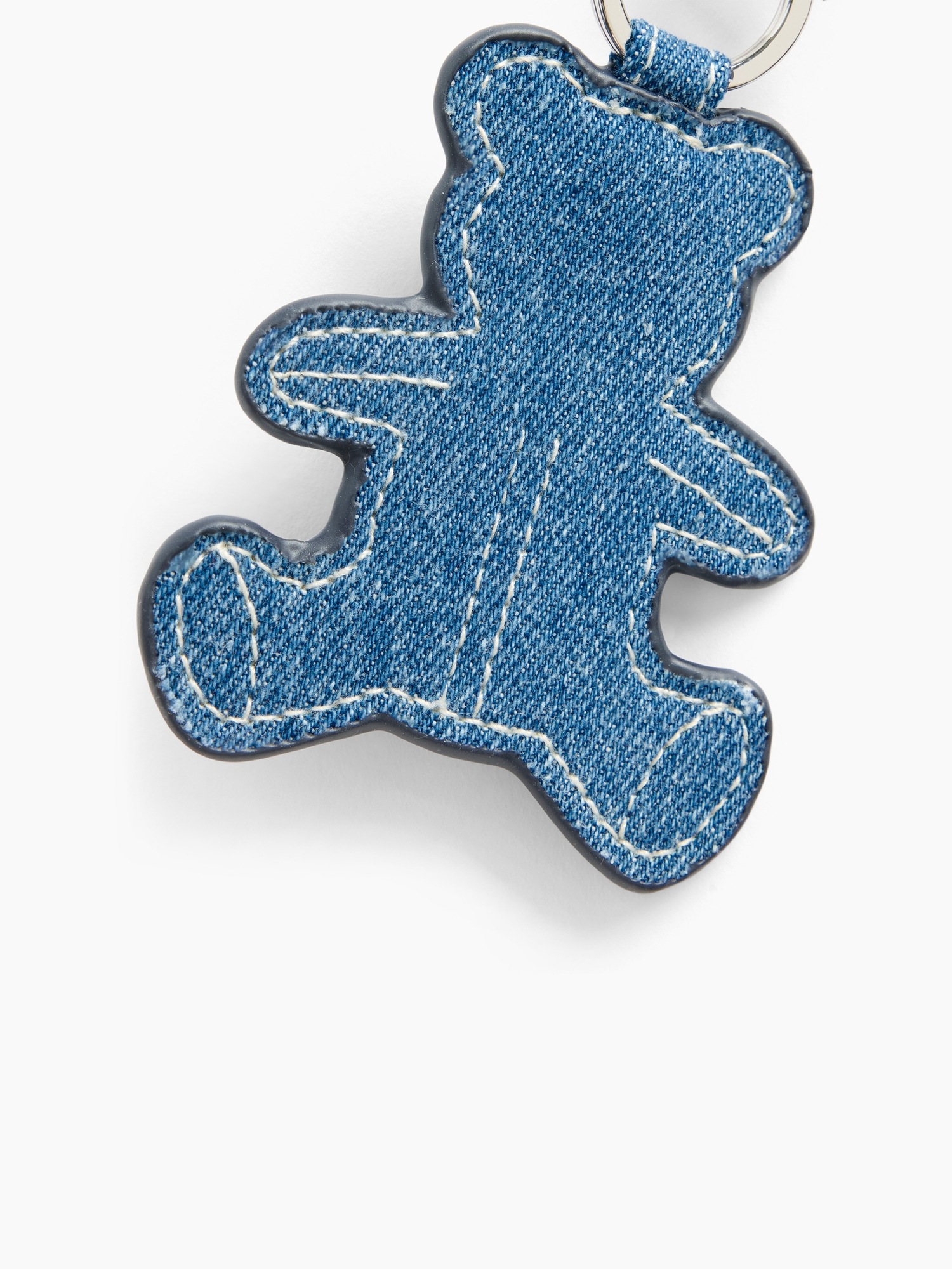 Женский брелок Gap Brannan Bear Denim Bag Charm, цвет: Джинсовый — фото 3
