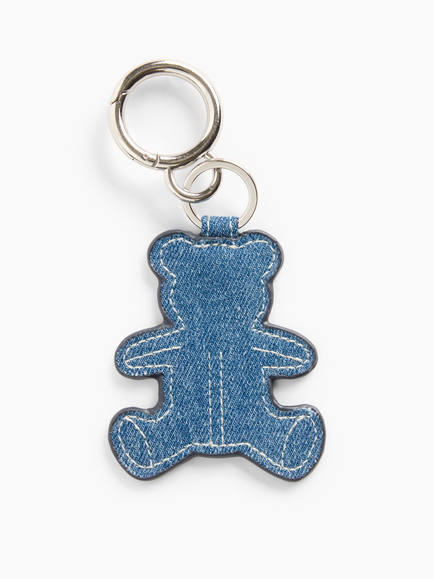 Женский брелок Gap Brannan Bear Denim Bag Charm, цвет: Джинсовый