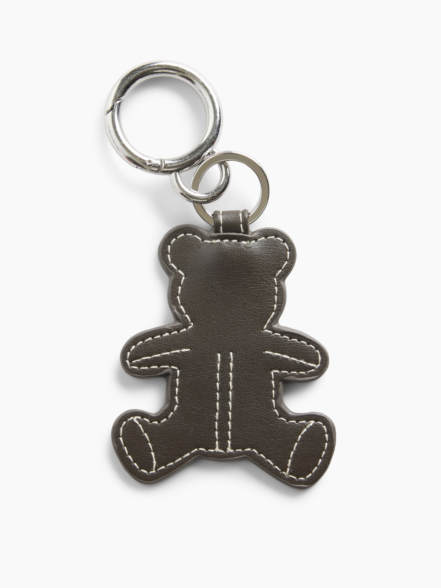 Женский брелок Gap Brannan Bear Vegan Leather Bag Charm, цвет: Тёмный коричневый