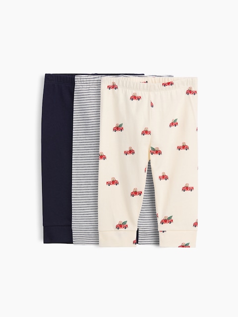 Baby First Favorites Organic Cotton Pull-On Pants (3-Pack)