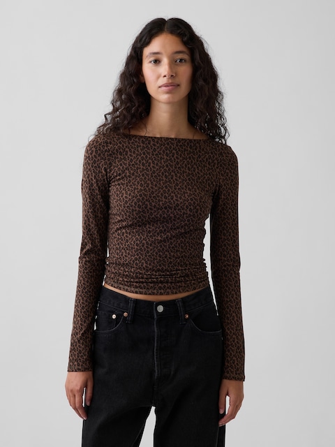 CloseKnit Jersey Scoop-Back T-Shirt