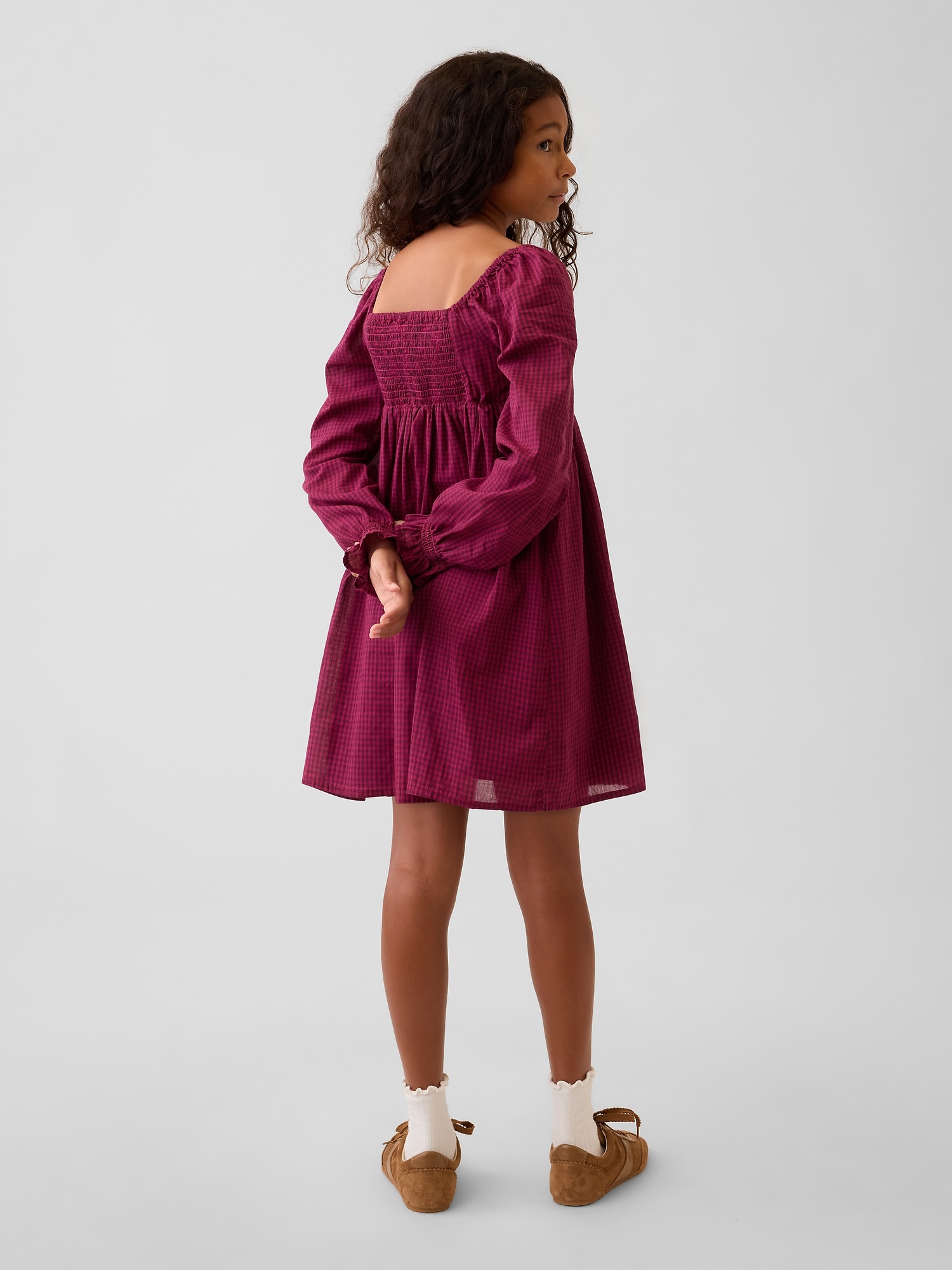 Gap Kids Puff-Sleeve Empire-Waist Dress — фото 3