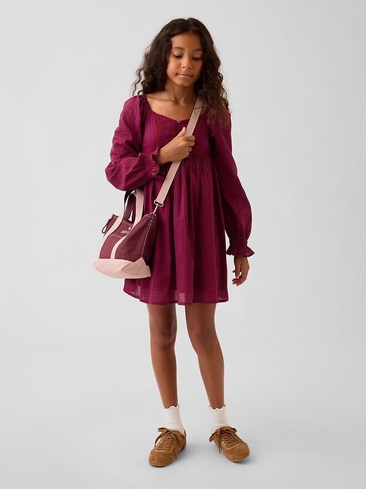 Kids Puff-Sleeve Empire-Waist Dress | Gap