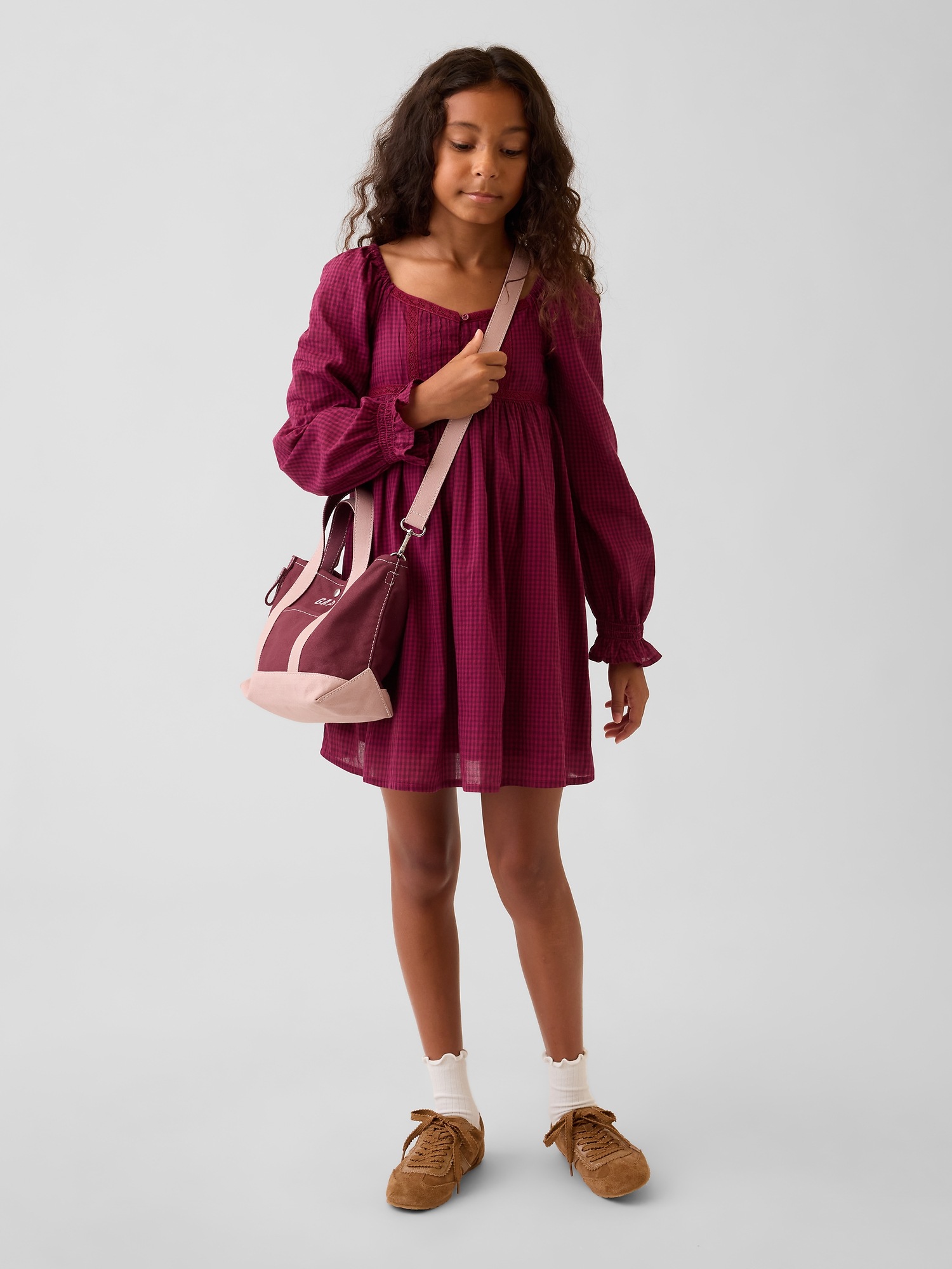 Gap Kids Puff-Sleeve Empire-Waist Dress — фото 4