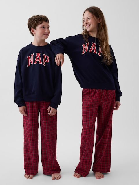 Kids Recyled Flannel Plaid PJ Pants