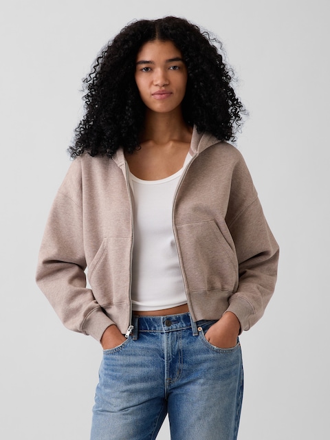 VintageSoft Wedge Zip Hoodie