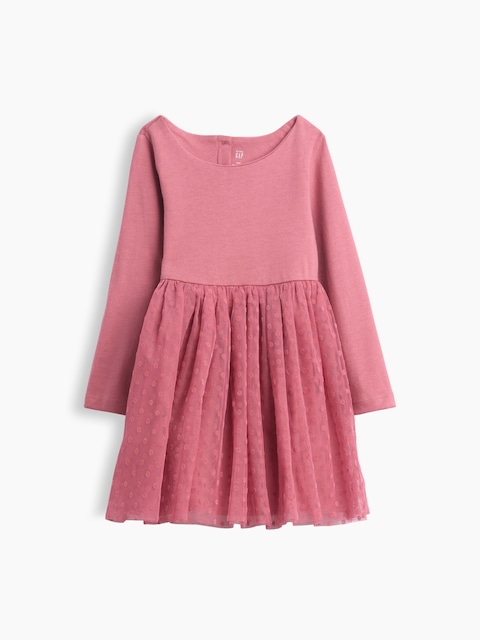 Baby & Toddler Mixed Media Tulle Dress