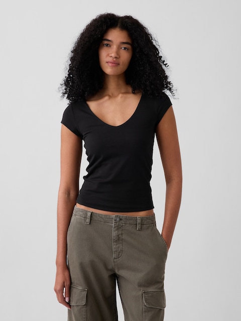 CloseKnit Jersey V-Neck T-Shirt