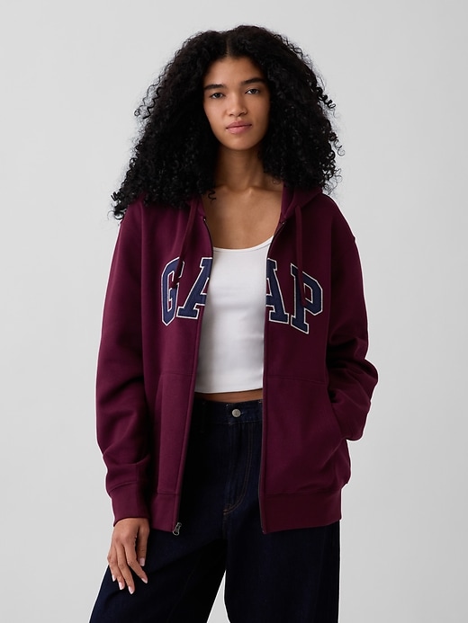 Adult VintageSoft Arch Logo Zip Hoodie | Gap