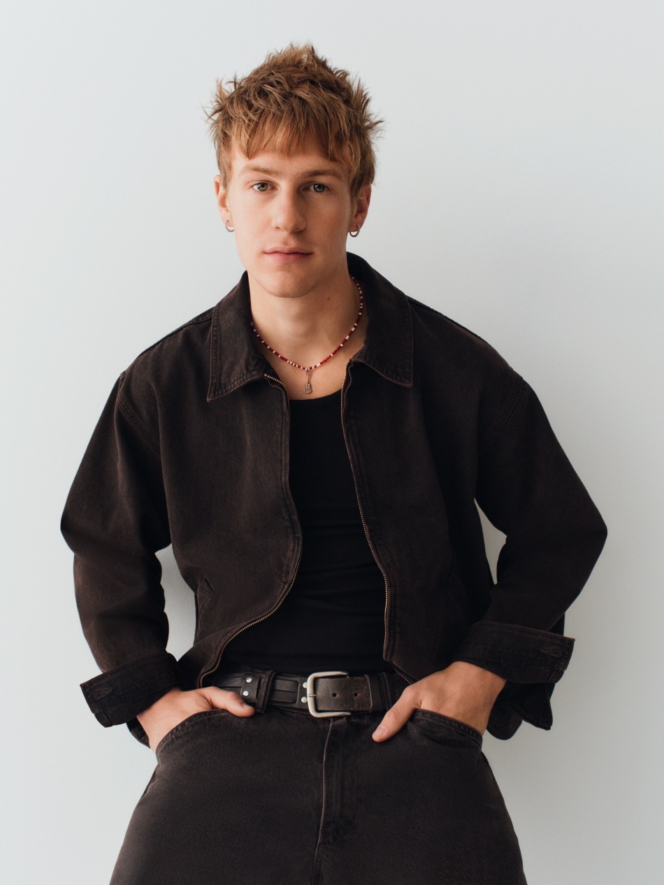 Мужская куртка Gap Denim Boxy Workwear, цвет: Тёмный коричневый — фото 5