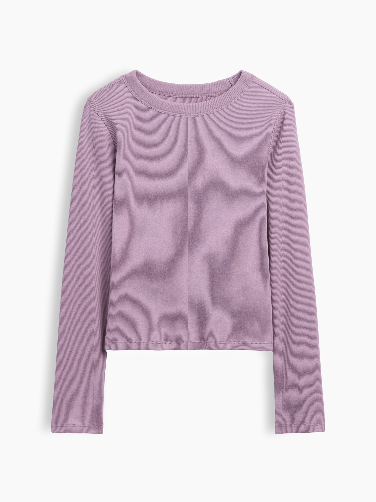 Детская футболка Gap Rib Crew, цвет: Фиолетовый — фото 2