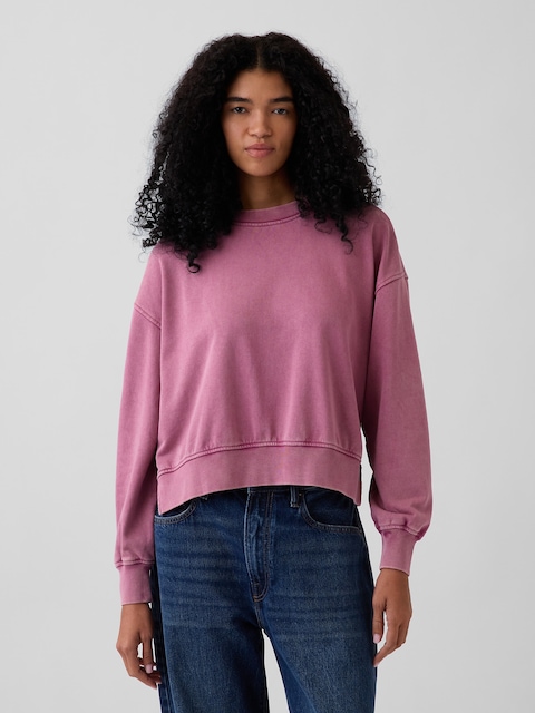 VintageSoft Terry Oversized Wedge Sweatshirt