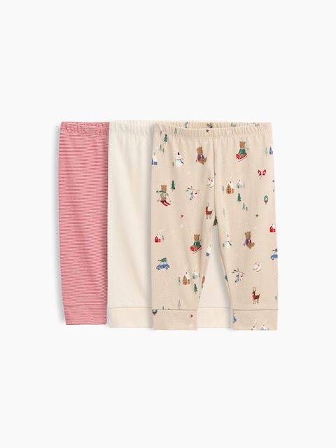Baby First Favorites Organic Cotton Pull-On Pants (3-Pack)