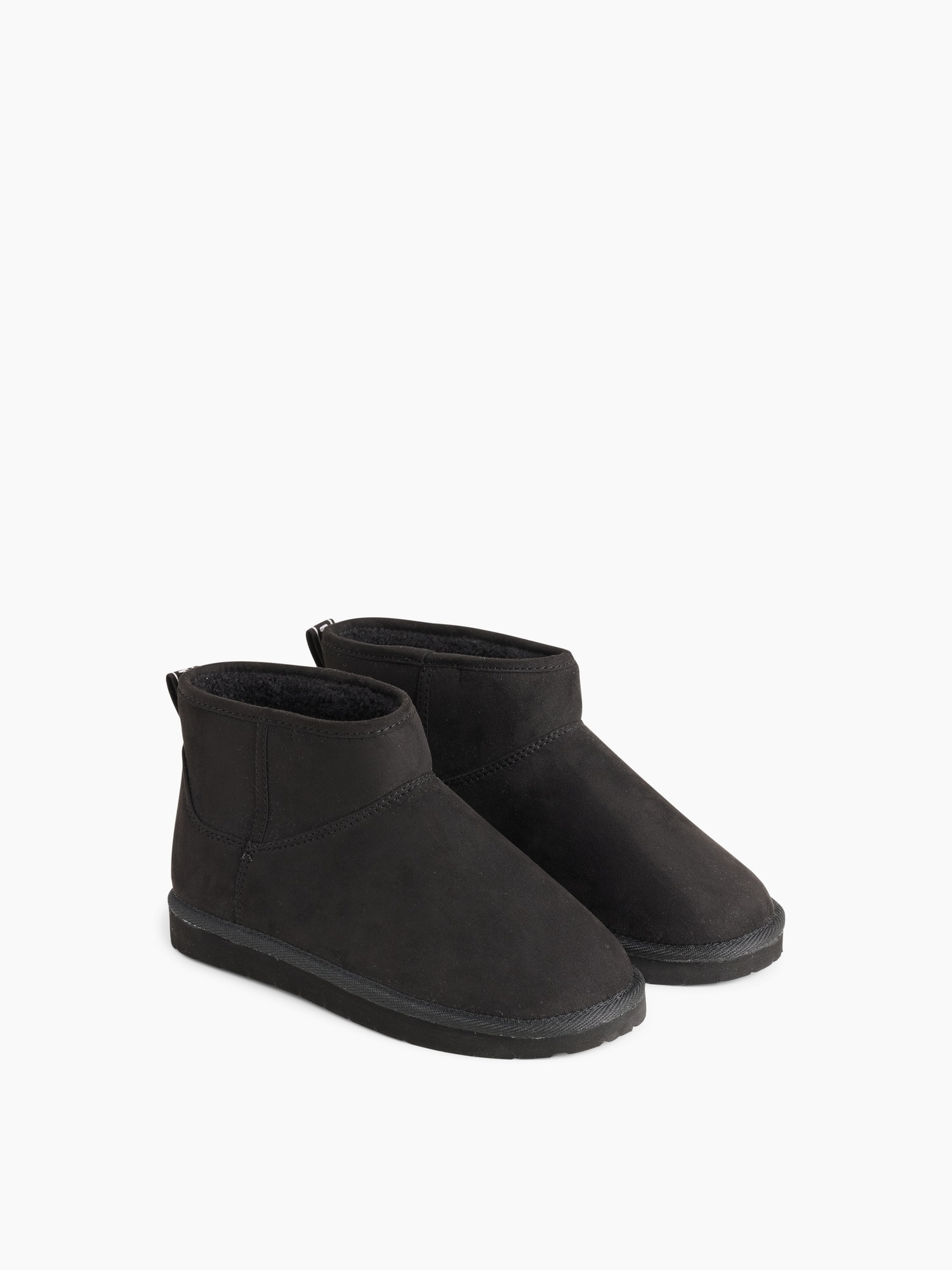 Детские ботинки Gap Sherpa-Lined Vegan Suede, цвет: Чёрный — фото 2