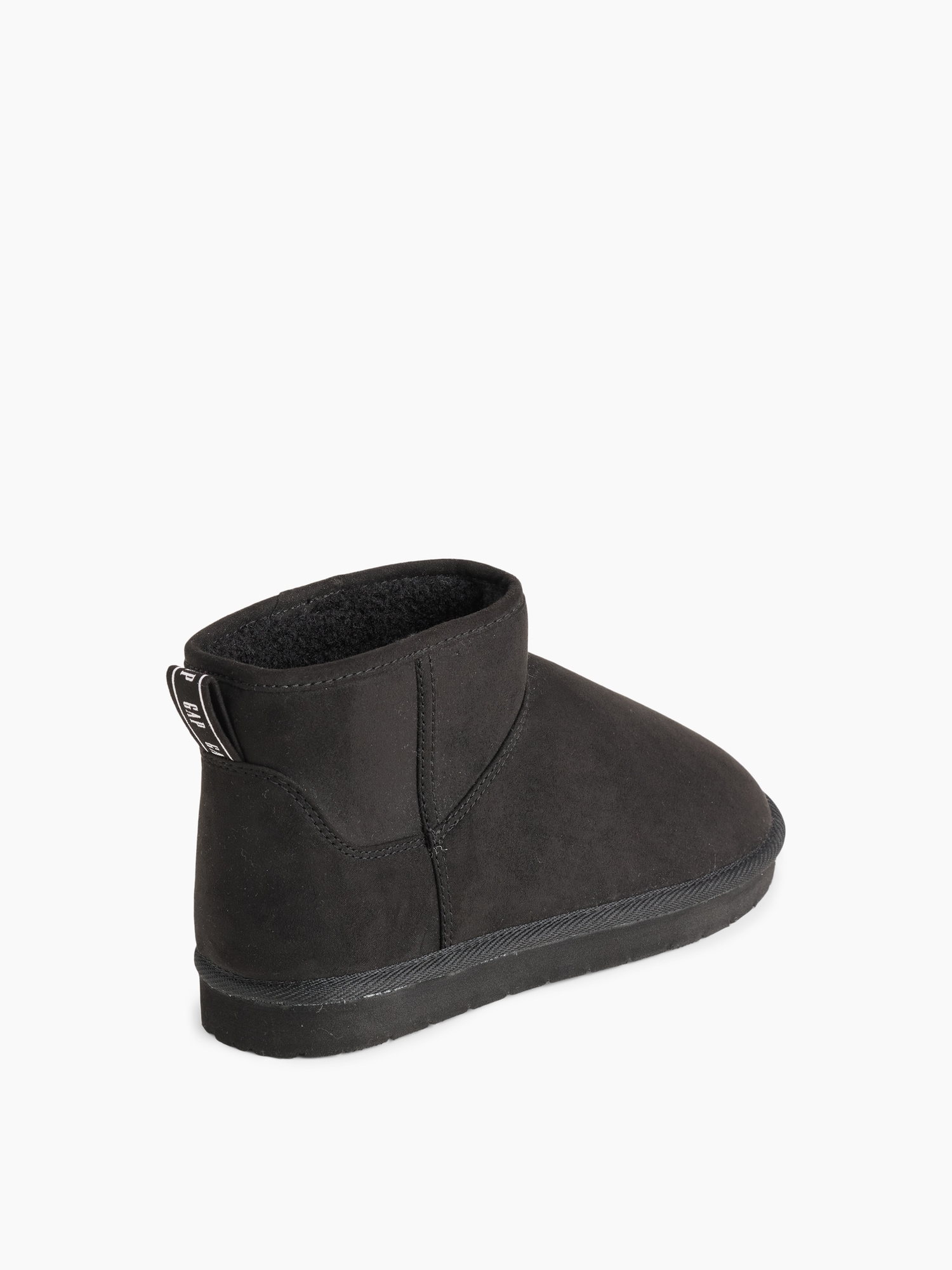 Детские ботинки Gap Sherpa-Lined Vegan Suede, цвет: Чёрный — фото 3